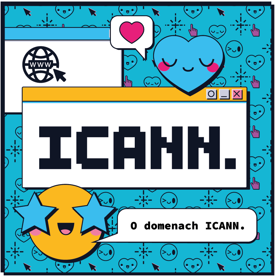 Promotional image about icann.