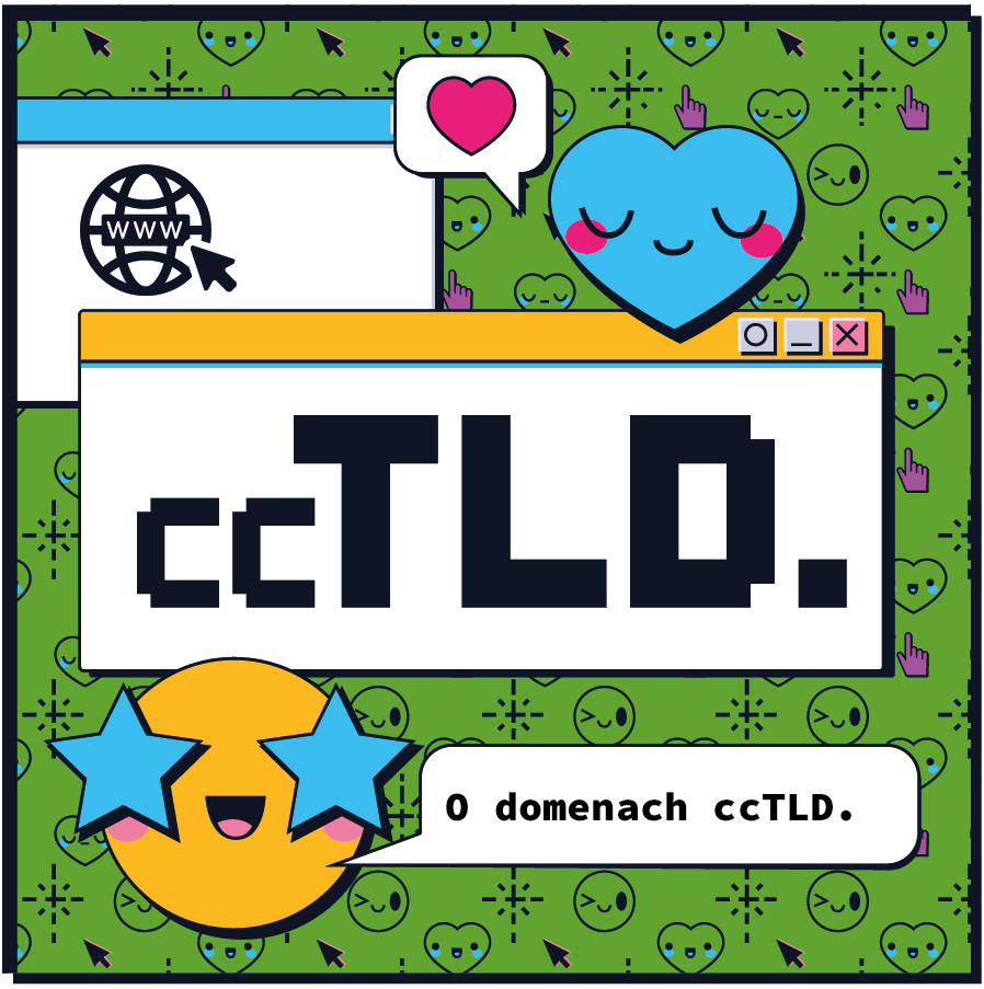 Promotional image about ccTLD.